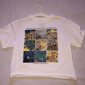 white vincent van gohg t shirt